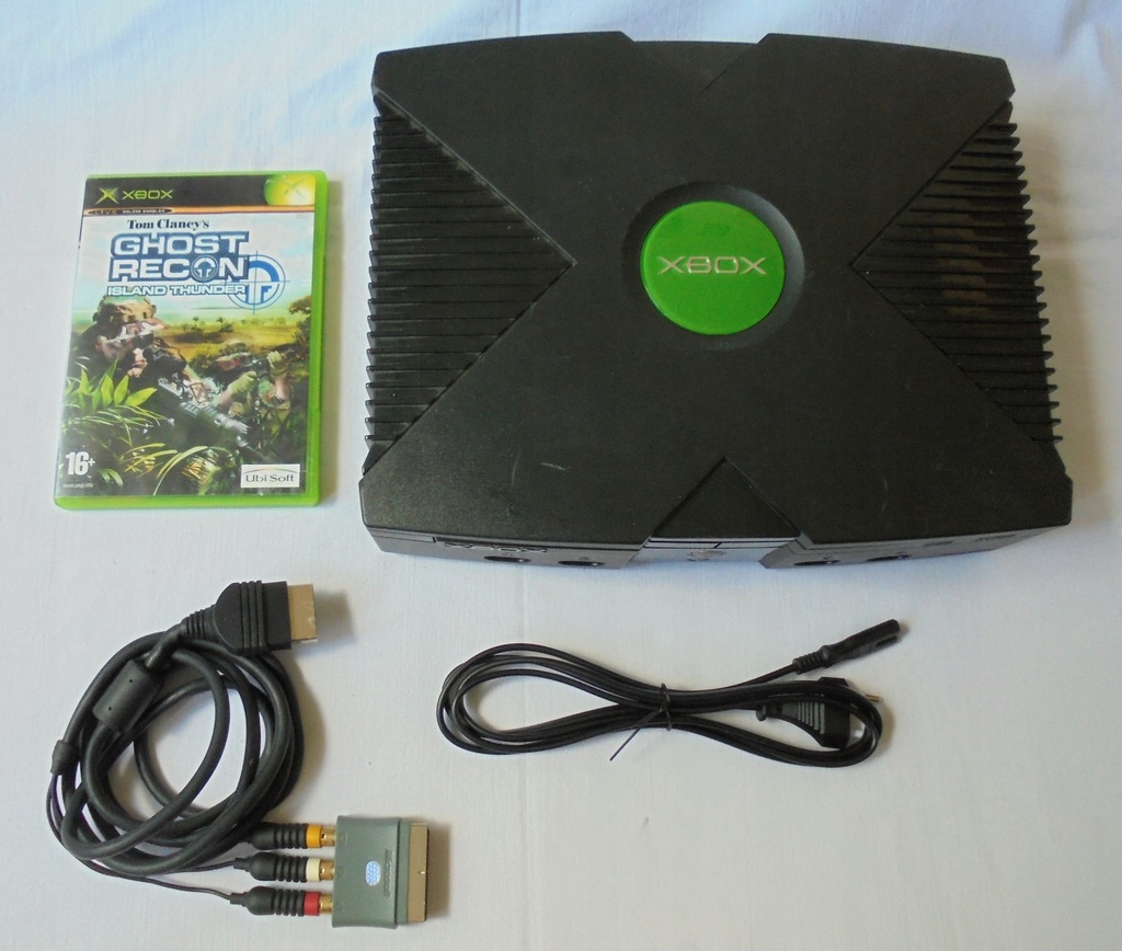 Xbox Classic konsola + kable + gra