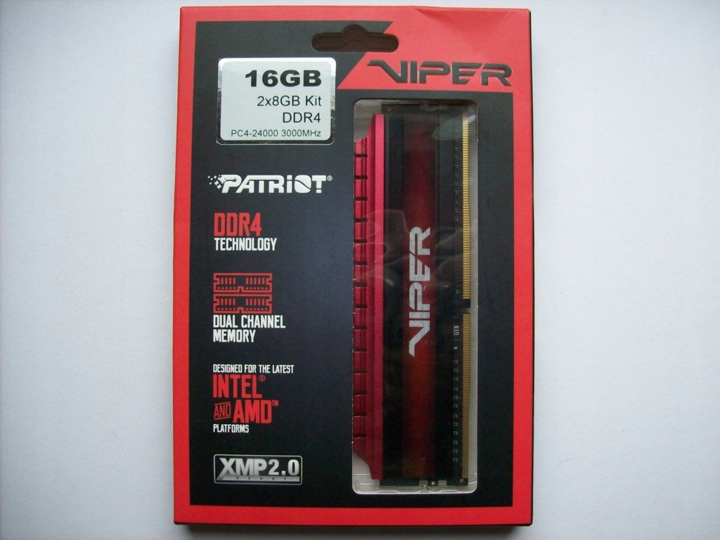 PAMIĘĆ RAM DDR4 PATRIOT VIPER 2x8GB = 16GB