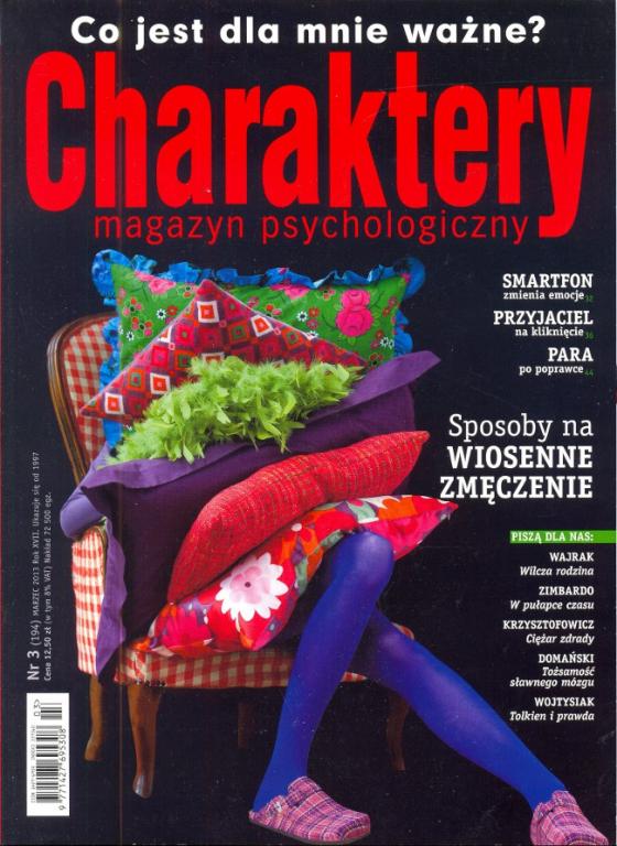 Charaktery. Magazyn psychologiczny. Nr 3/2013.