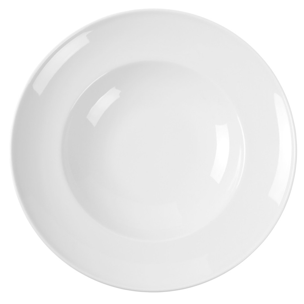 Talerz do makaronu spaghetti OPTIMA biała porcelana śr. 260mm zestaw 6szt.