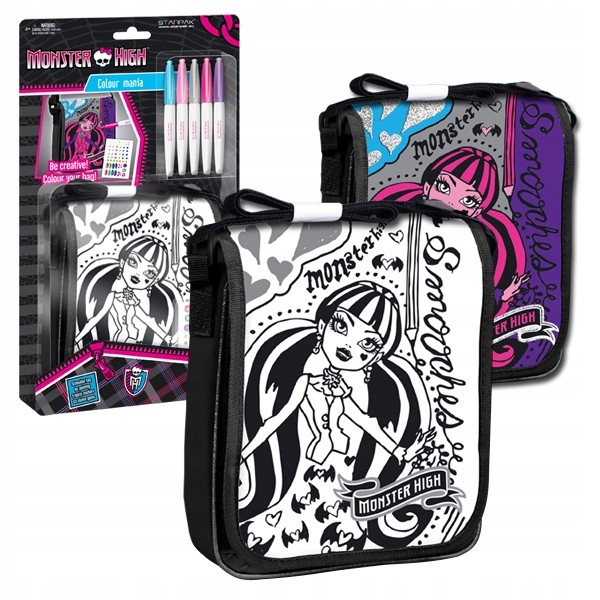 TOREBKA DO MALOWANIA Z KLAPKĄ - MONSTER HIGH