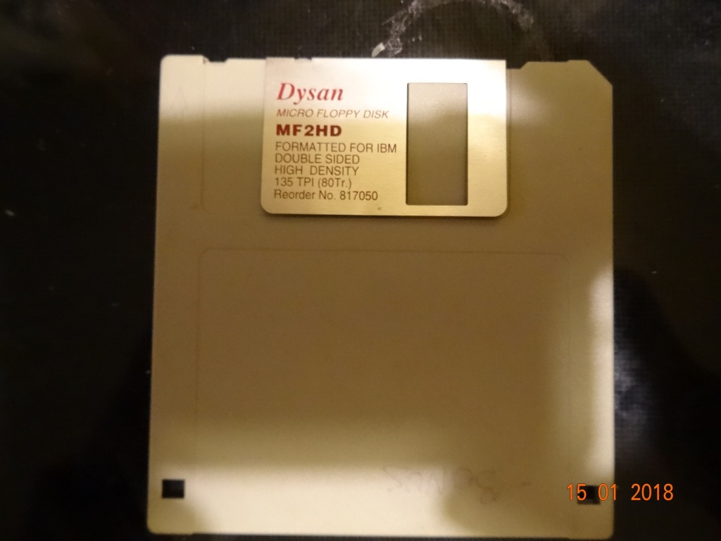 PRL -u  dyskietka  Dysan micro floppy DISK