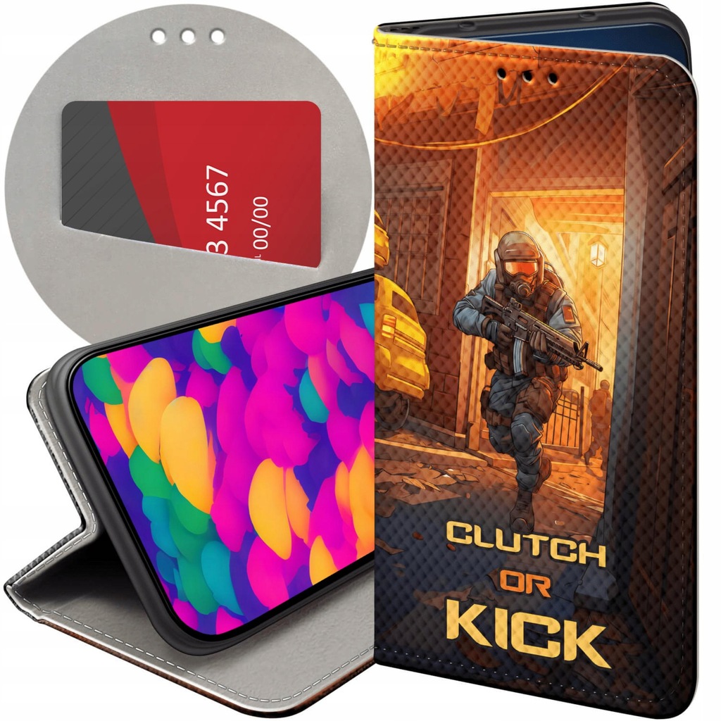 ETUI Z KLAPKĄ DO HONOR 90 LITE 5G WZORY CS GO COUNTER-STRIKE FUTERAŁ CASE