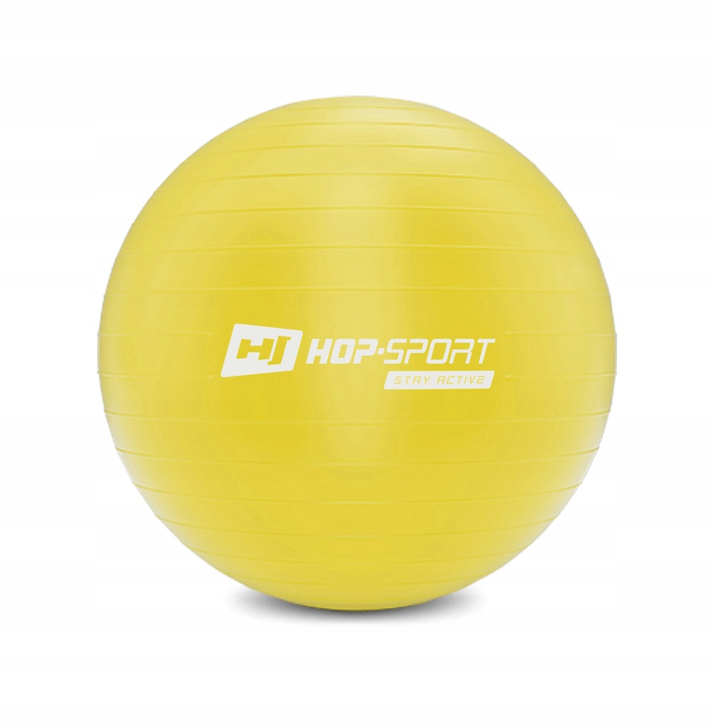 Piłka fitness 35cm żółta + pompka GRATIS