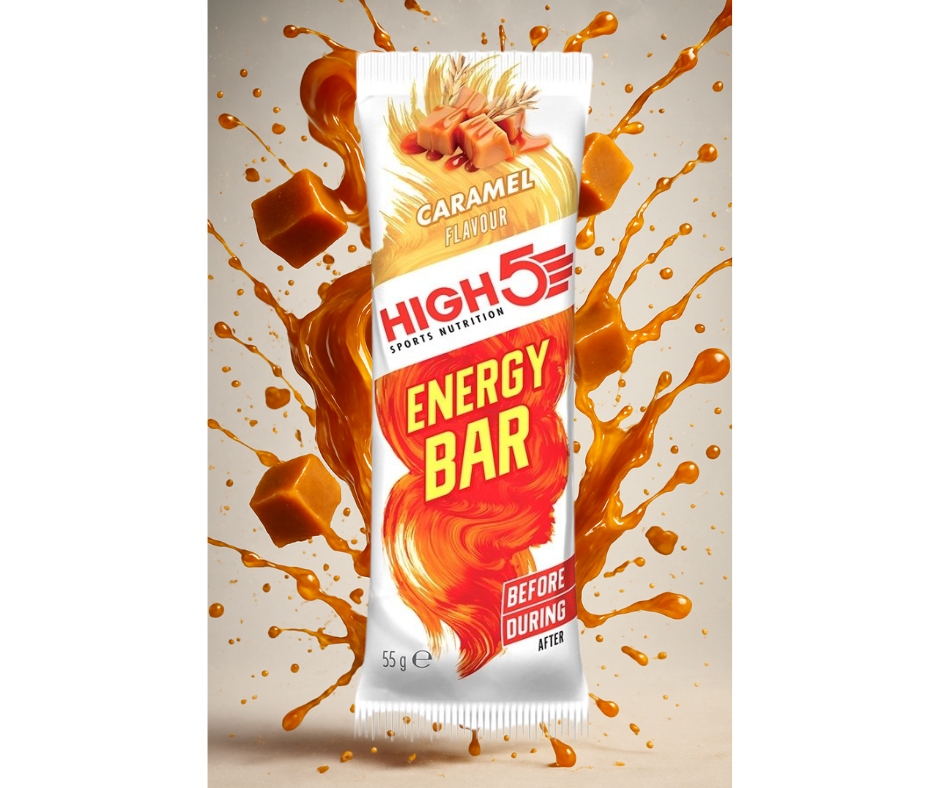 High5 Energy Bar Caramel smak karmelowy Baton energetyczny 55 g