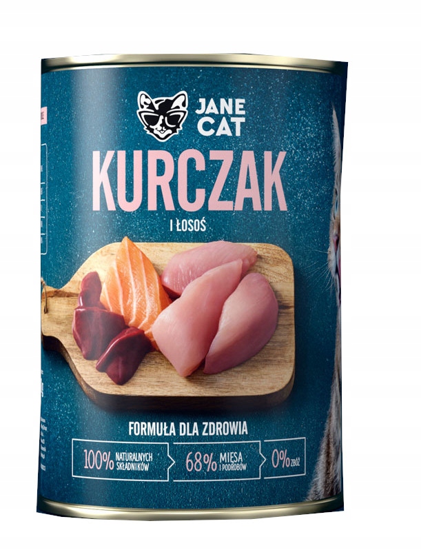 Jane Cat Adult Kurczak Łosoś 400g