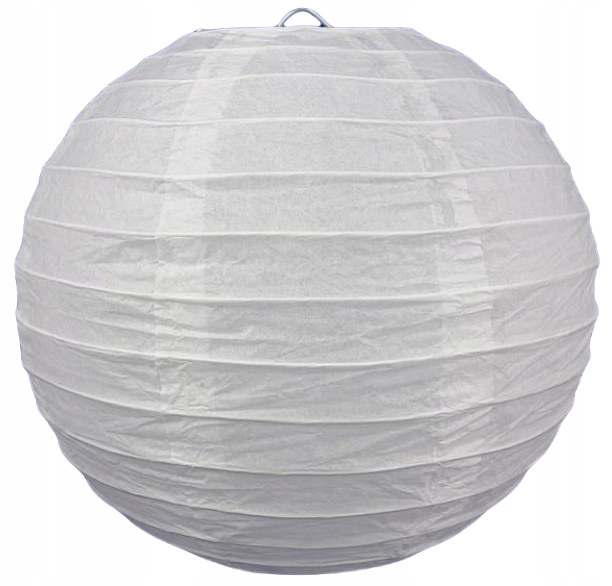 LAMPION ABAŻUR KLOSZ PAPIEROWY BIAŁY 20 CM