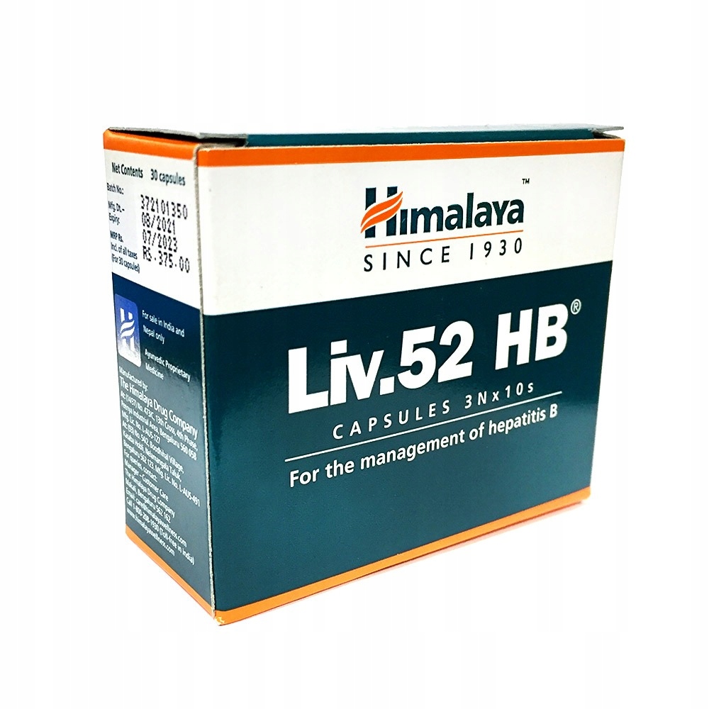 Liv. 52 HB zapalenie wątroby WZW B Himalaya 30 kap