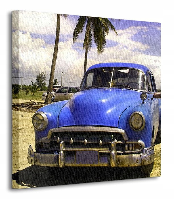 Kuba, limuzyna - Obraz na płótnie 40x40