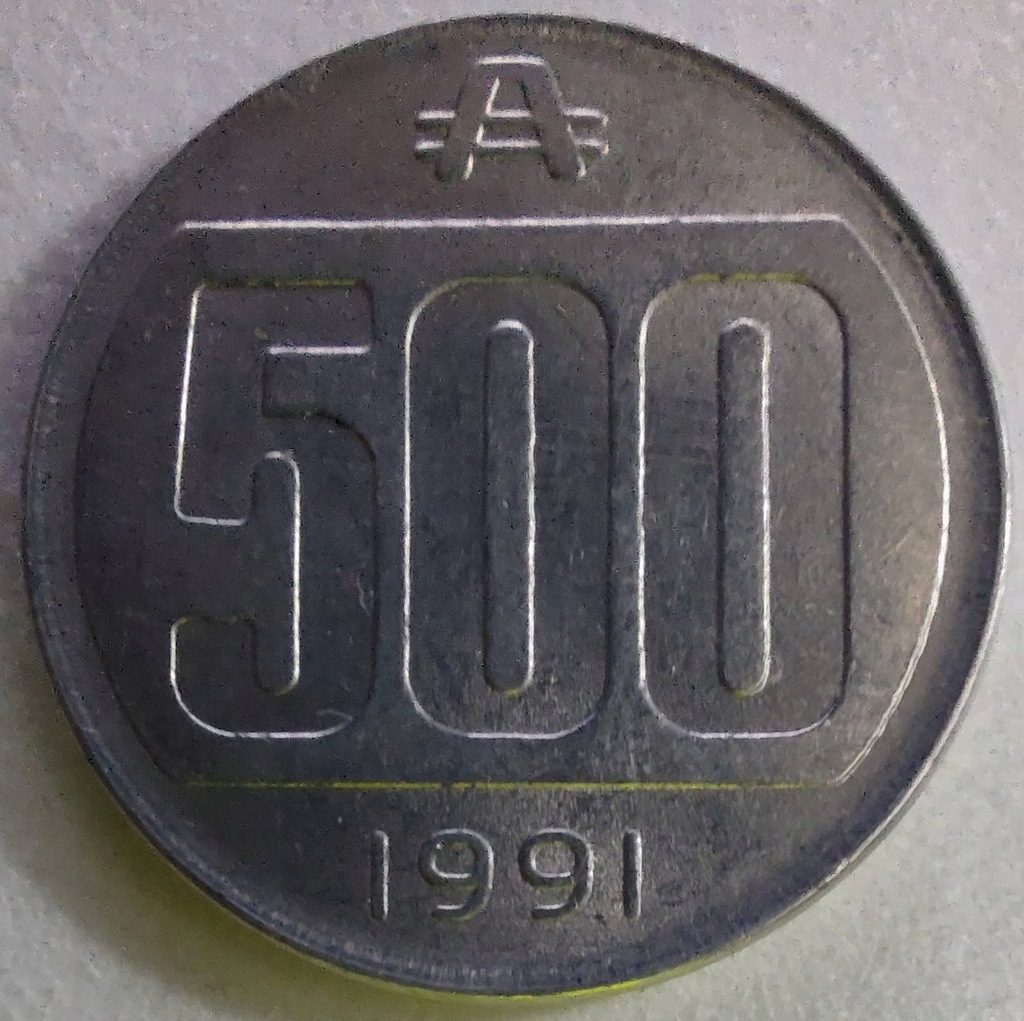 0851 - Argentyna 500 australi, 1991