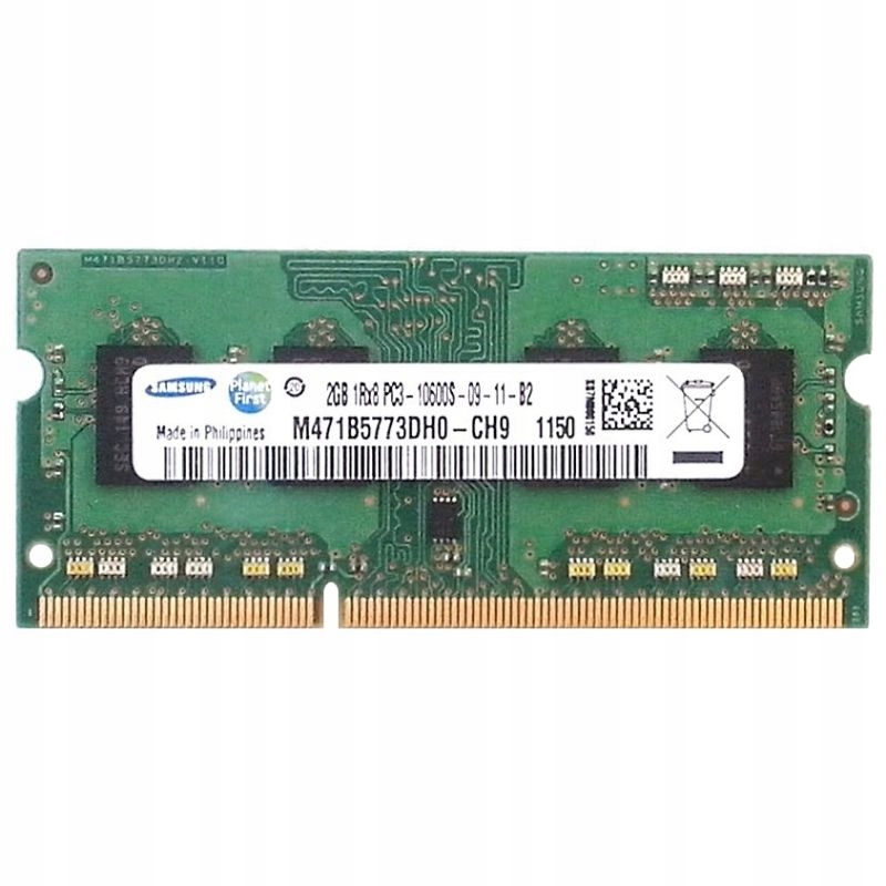 SAMSUNG M471B5773DH0-CH9 2GB 204Pin SO-DIMM DDR3