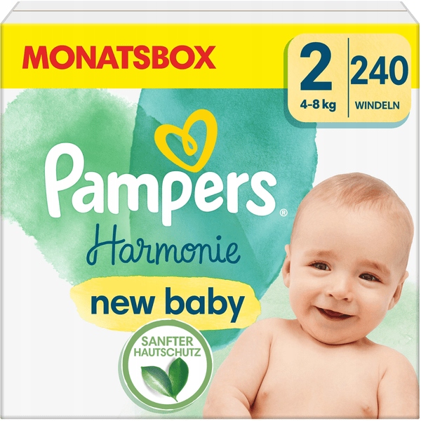 Pieluszki Pampers Harmonie New Baby Rozmiar 2 240 szt. Pampers Pure