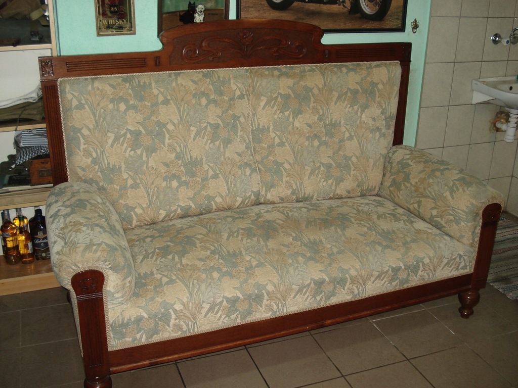 Secesyjna sofa, kanapa. Secesja.