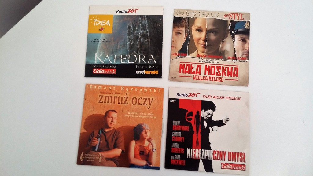 4 DVD Mała Moskwa Zmruż oczy Katedra Niebezp umysł