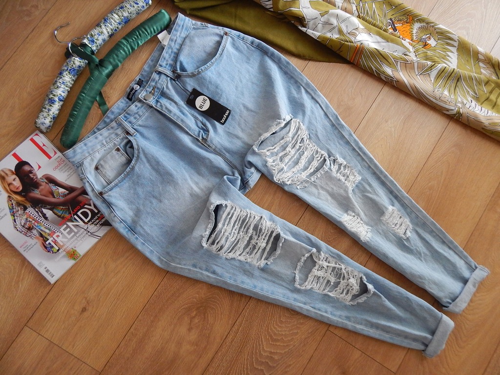 BOOHOO*SPODNIE DŻINSY MOM JEANS NOWE OVER 44