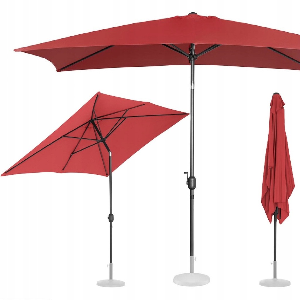 NOWOCZESNY PARASOL OGRODOWY DUŻY PROSTOKĄTNY ŁADNY