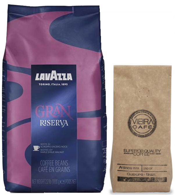 LAVAZZA GRAN RISERVA 1kg + VIEIRA CAFE 250g