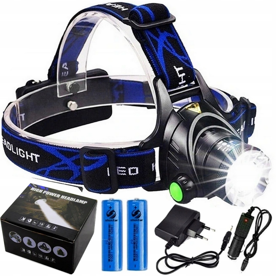 LATARKA CZOŁOWA CZOŁÓWKA LAMPKA LED Zoom XML-T6 - 11968706383 ...