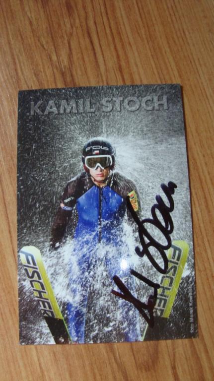 KAMIL STOCH KARTA Z AUTOGRAFEM