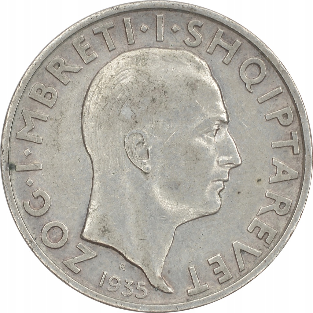 18.ALBANIA, ZOG I, 2 FRANGA AR 1935