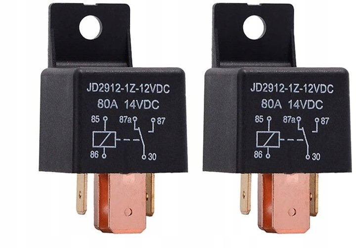 PRZEKAŹNIK SAMOCHODOWY PRZEŁĄCZNY 12V DC 80A 5PIN