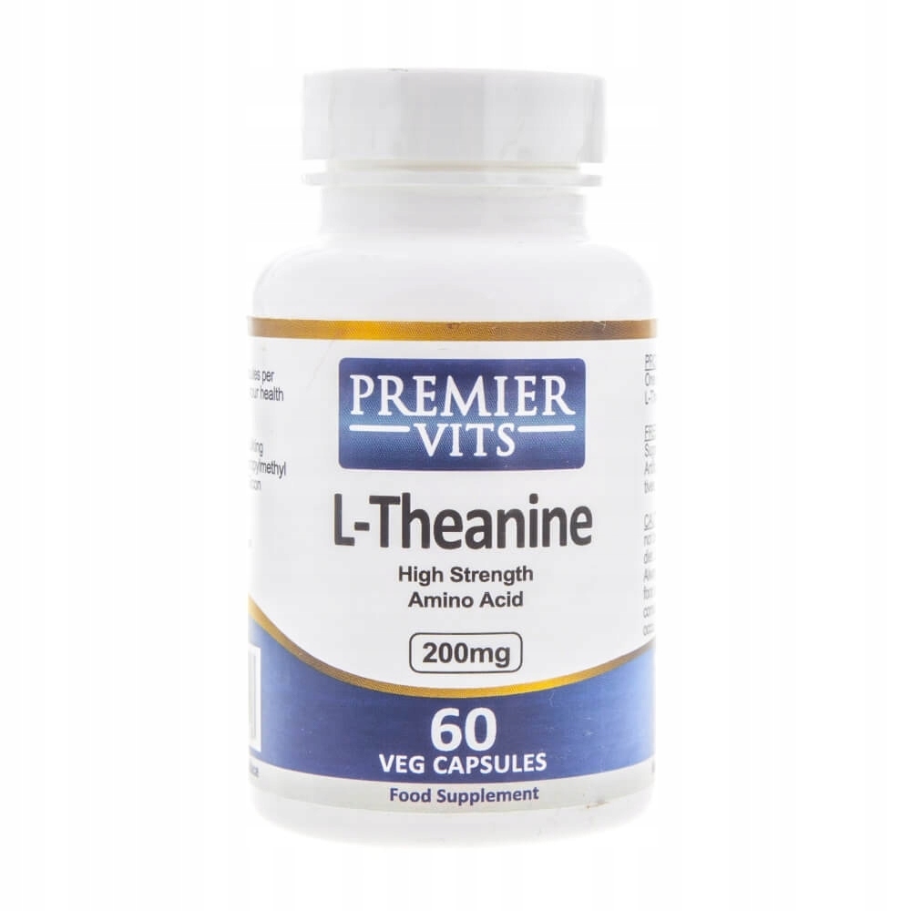 Premier Vits L-Theanine 200 mg układ nerwowy 60x