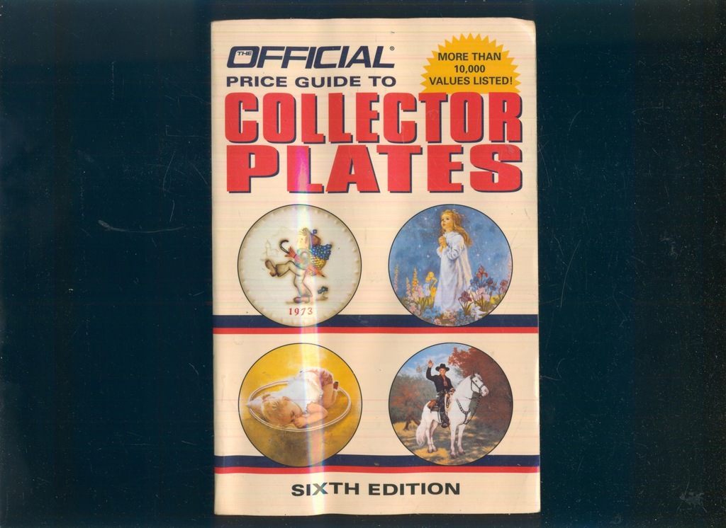 Official Price Guide to Collector Plates; katalog z cenami z 1996 roku