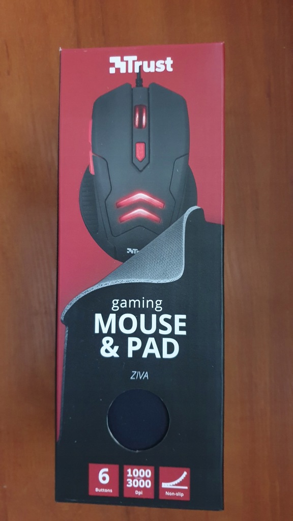 Mysz Trust Ziva Gaming Mouse 3000 Dpi Podkladka Oficjalne Archiwum Allegro