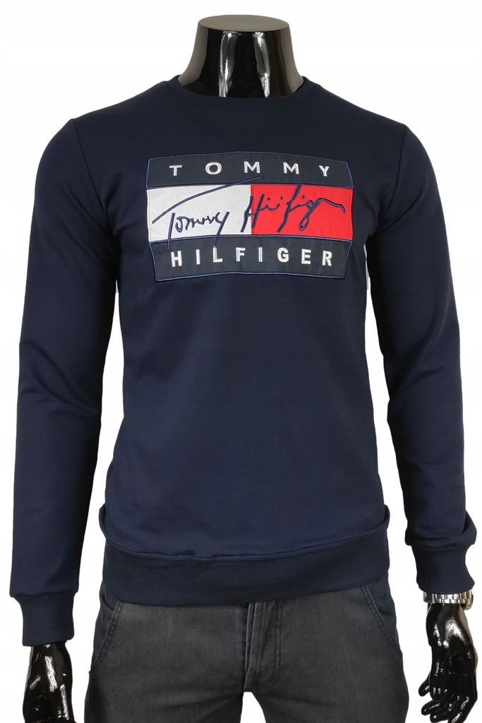 TOMMY HILFIGER 23P GRANATOWA BLUZA ko4636 r.M