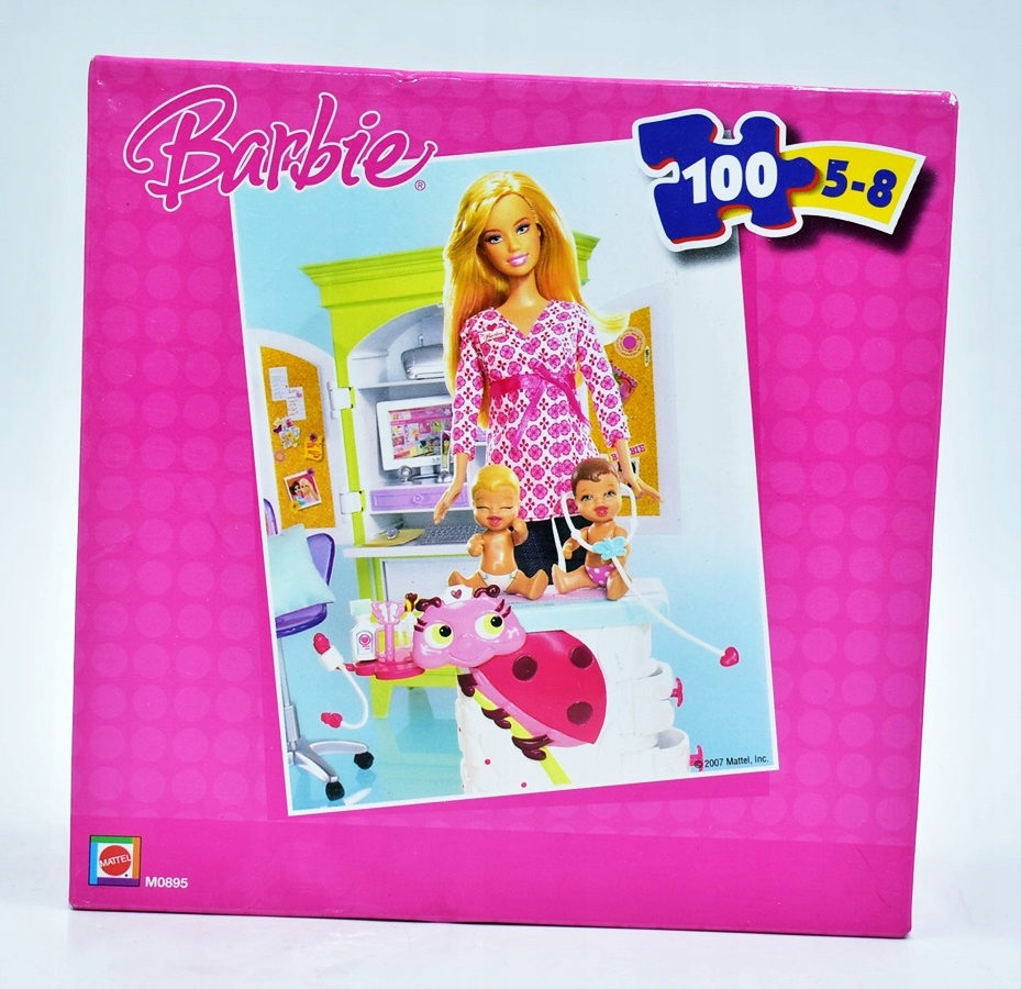 4323-67 ...MATTEL BARBIE... a#g PUZZLE 100 LALKA