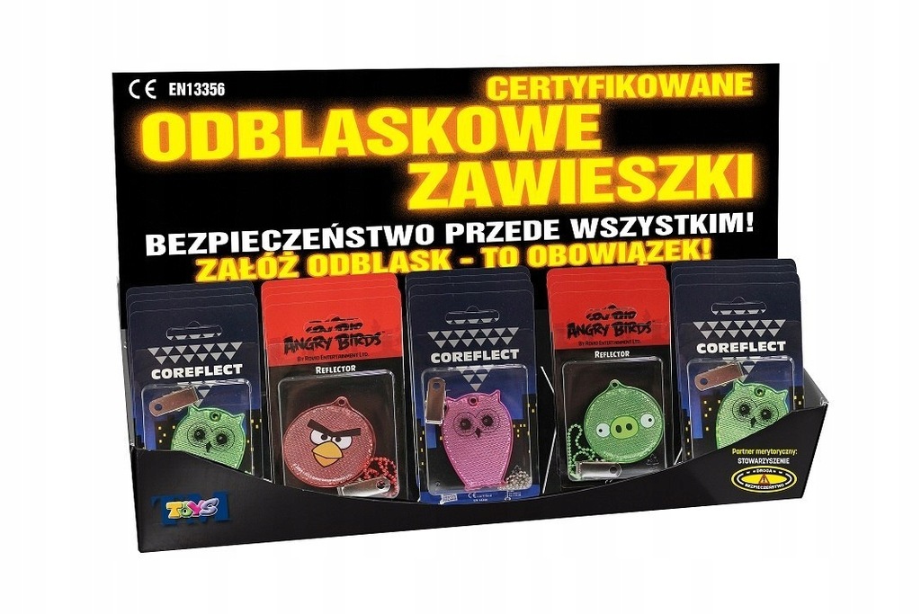 Angry Birds | Zawieszki odblaskowe TM Toys