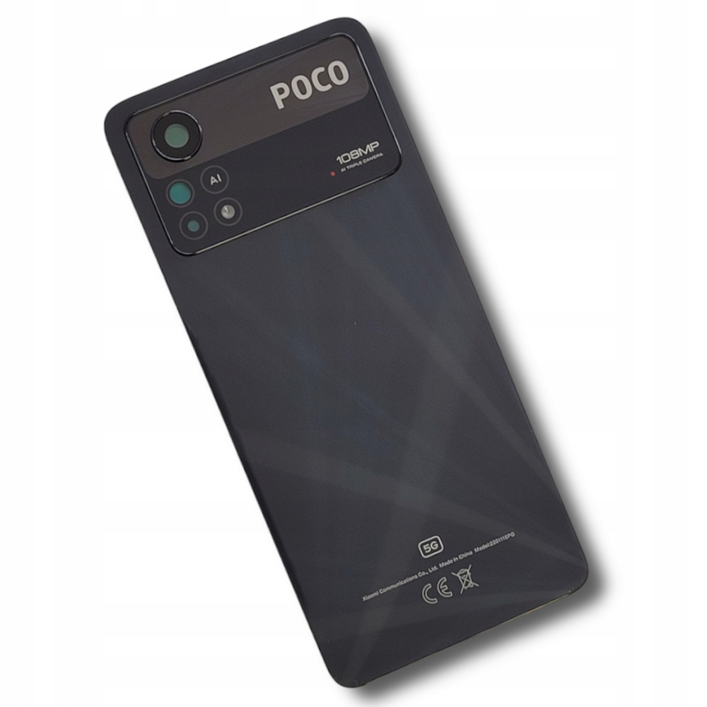 Tylna Klapka Baterii Xiaomi Poco X4 Pro Czarna