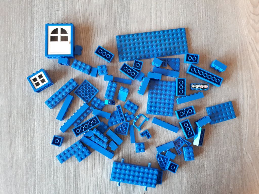 Zestaw klocków Lego - niebieskie