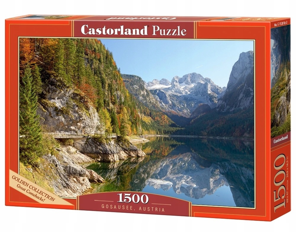 PUZZLE 1500 ELEMENTÓW UKŁADANKA JEZIORO GOSAUSEE AUSTRIA