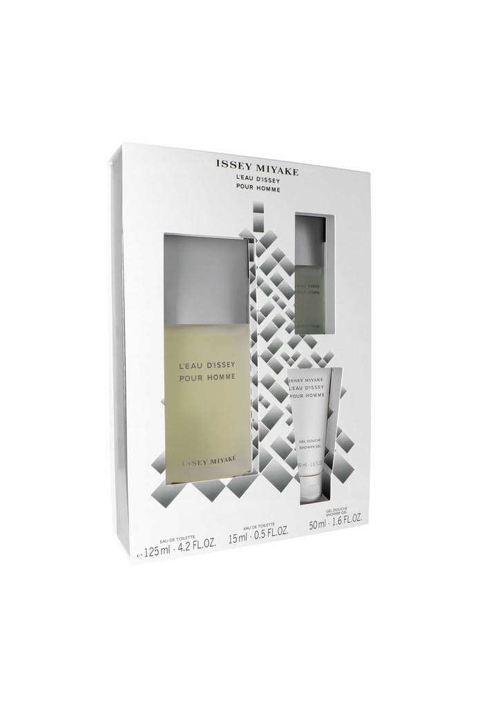 Set Issey Miyake L`Eau D`Issey Pour Homme Edt 125ml + Shower Gel 50ml + Edt