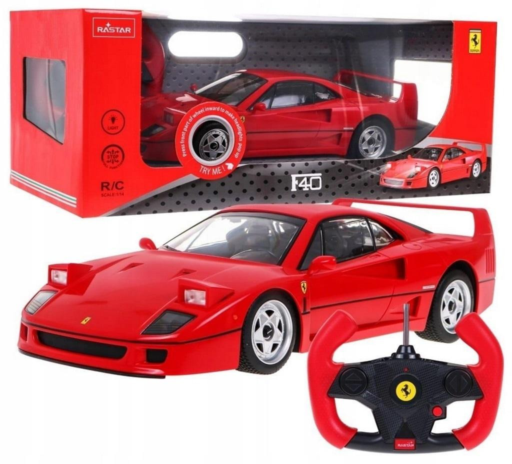 FERRARI Zabawkowy Samochód dla Dzieci Super PREZENT POJAZD F40 ŚWIATŁA Set