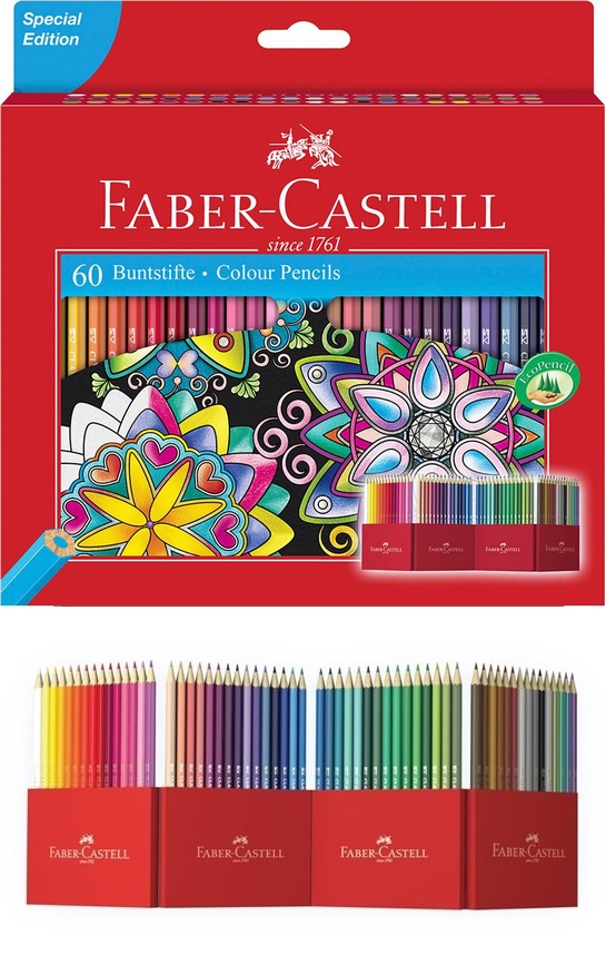 KREDKI ZAMEK FABER-CASTELL 60 KOLORÓW