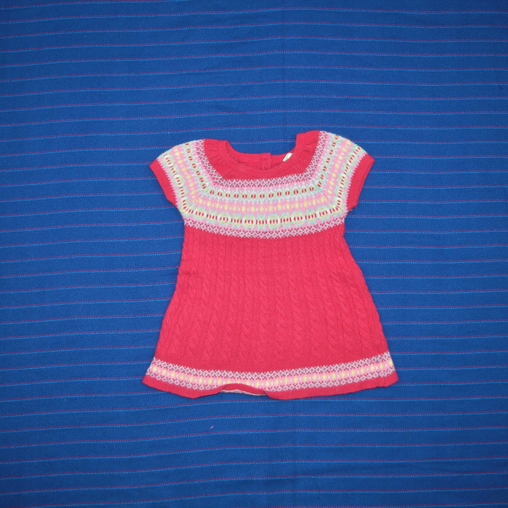 BENETTON SUKIENKA DZIANINA 12-18m 80-86