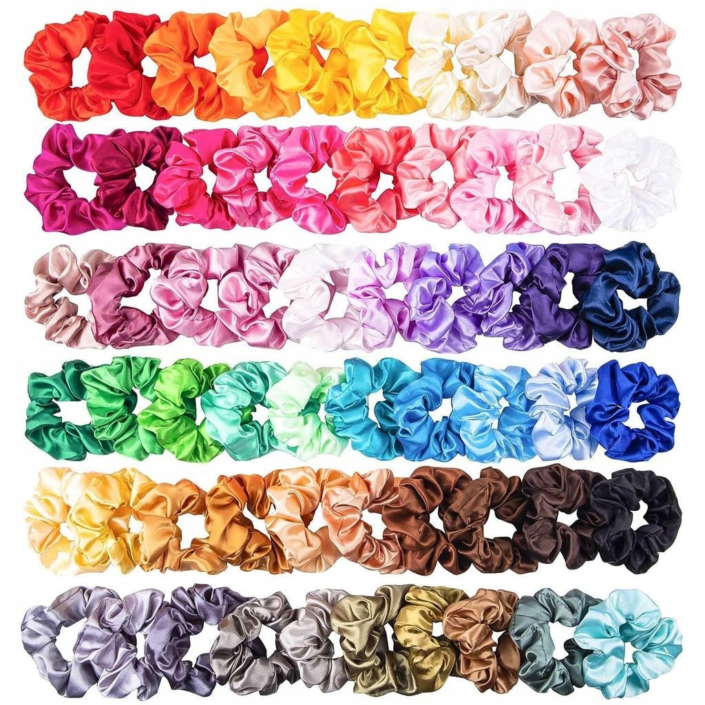 FROTKI GUMKI DO WŁOSÓW SCRUNCHIE 60 SZT + GRATIS