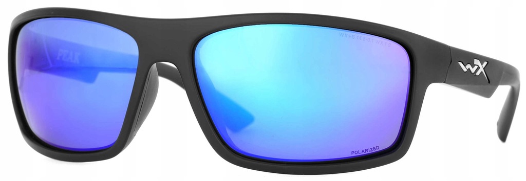 Okulary WileyX Peak Blue Mirror Matte Black Frame