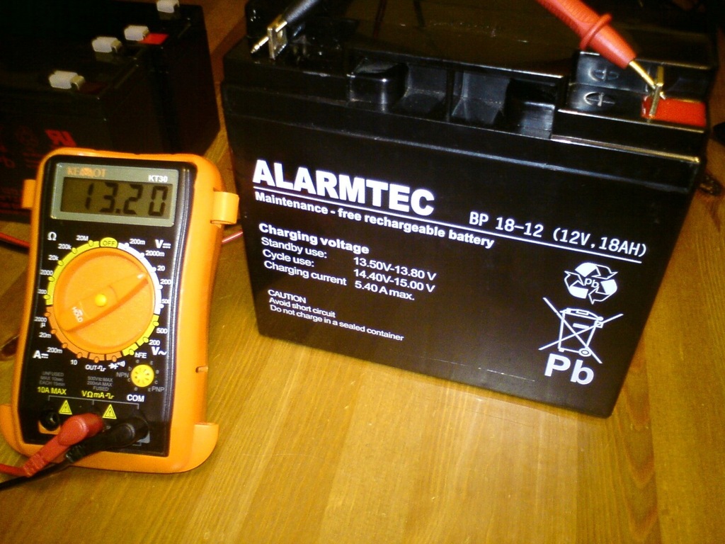 Akumulator 12V 18Ah Alarmtec BP 18-12 Używany BDB+