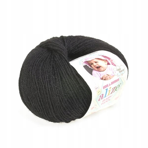 Włóczka Baby Wool 060 Czarny
