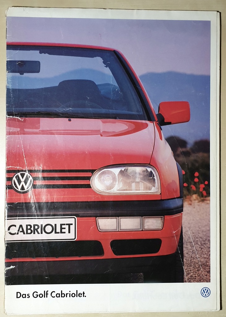 Prospekt Volkswagen Golf Cabriolet - 1995 r.