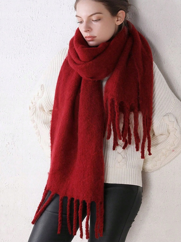 SHEIN SZALIK DAMSKI CZERWONY 196