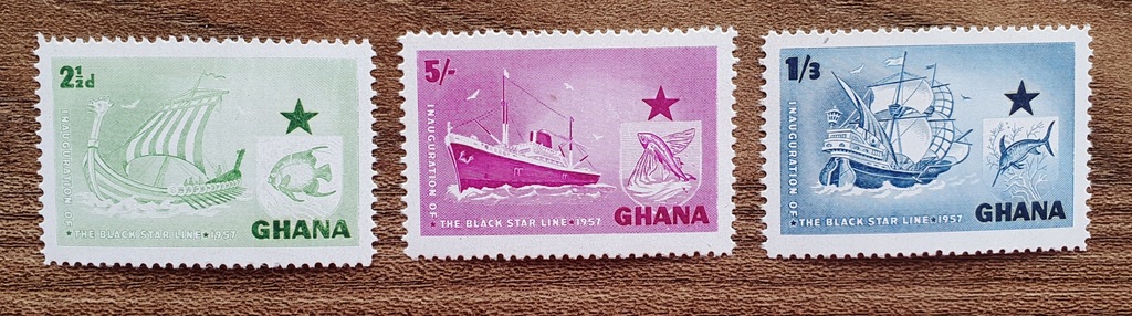 Znaczki - Statki - Ghana