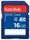 SANDISK 16GB KARTA SD SDHC 16 GB Class 4 STD HD GW