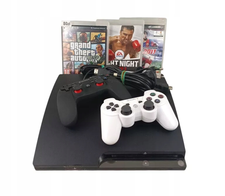 KONSOLA PS3 250GB PADY OKABLOWANIE GRY