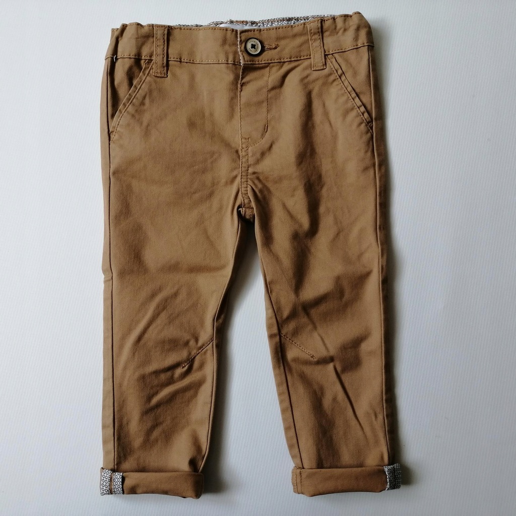 REBEL spodnie beżowe chino CHINOSY 18-24m/r.92