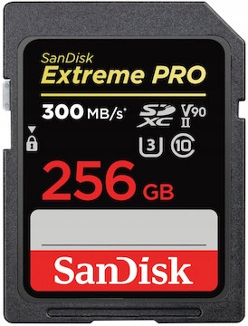 SanDisk SDXC EXTREME PRO 256 GB 300 MB/s UHS-II