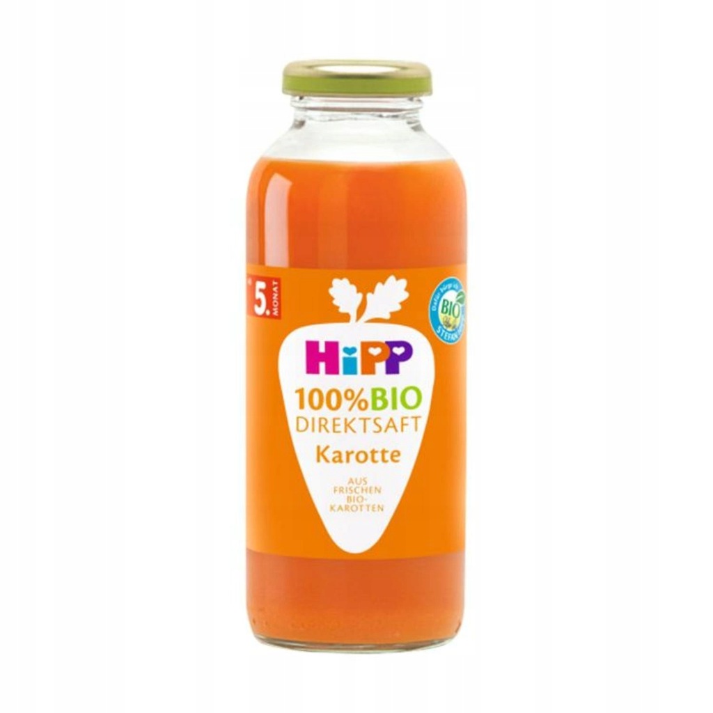 HIPP BIO sok 100% marchewka wyciskany 5m+ 330 ml